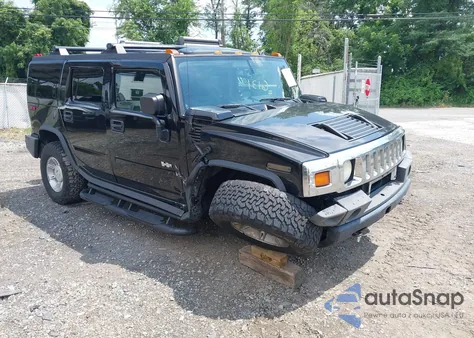 2005 Hummer H2 Suv из США, поврежденный, VIN 5GRGN23U95H128142